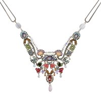 Necklace Ayala Bar Woman Spring Awakening in Metal Alloy Cristallo C3618